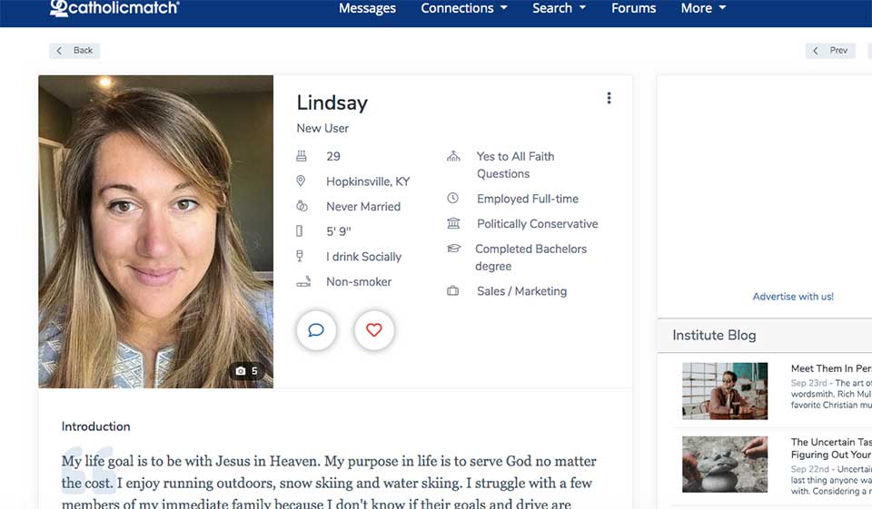 CatholicMatch creation