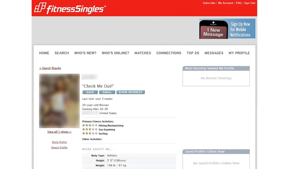 Fitness Singles Review